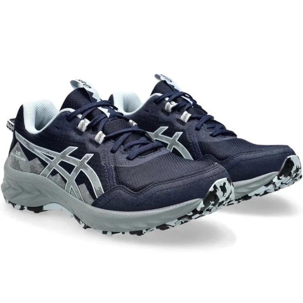 Womens Size 6.5-ASICS Gel-Venture 10 Midnight Gravel Navy Trail Hiking Sneakers